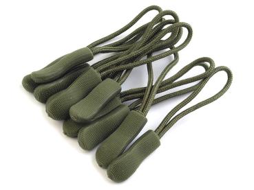 Zipper Schlaufe/ Reißverschlussanhänger Khaki